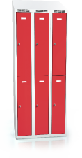  Divided cloakroom locker ALSIN with sloping top 1995 x 750 x 500